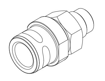 Mounting nipple 1 bsp